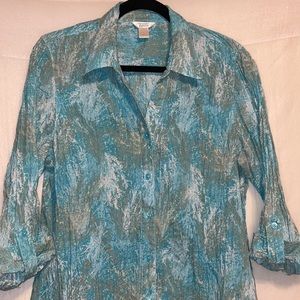 Christopher & Banks Womens Button Down Shirt XL